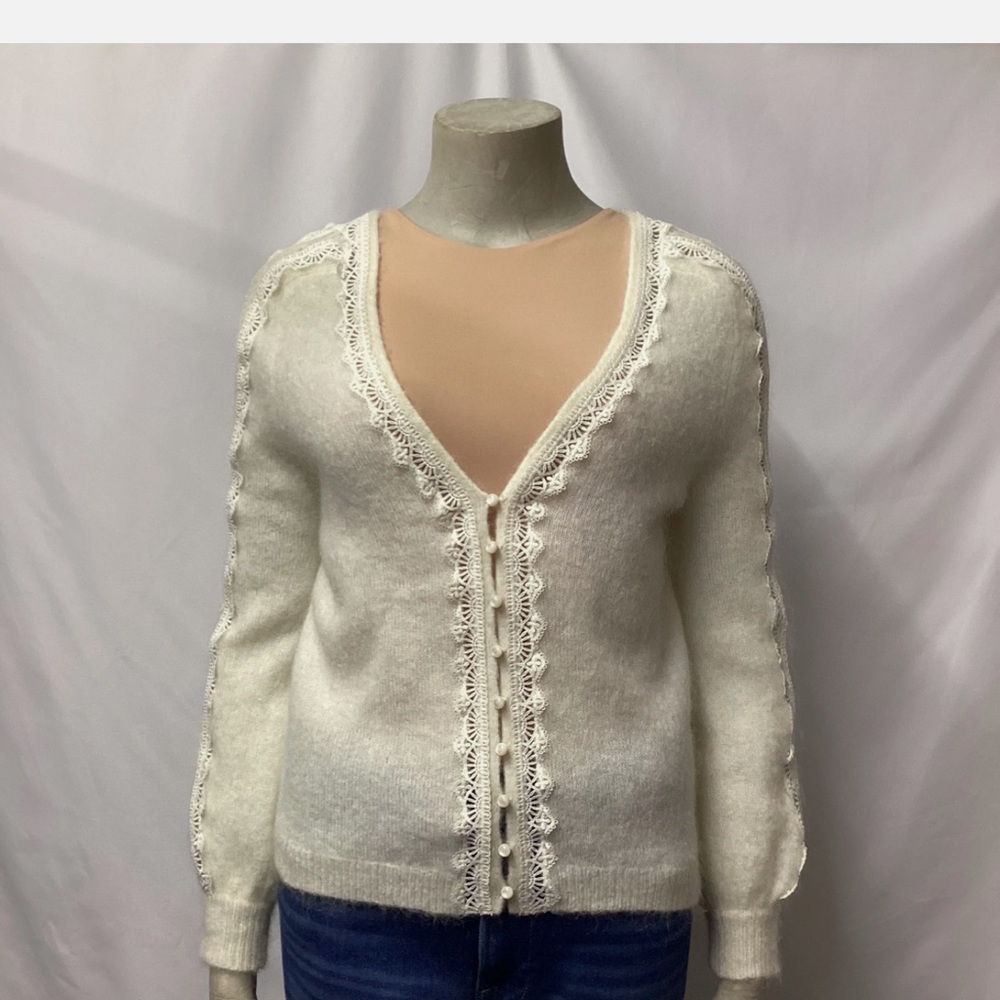 Sezane sweater in off white/cream size XS